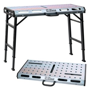 TRUTZHOLM Schweißtisch Klappbar 450kg Höhenverstellbar Werkbank mit Lochraster Robust
