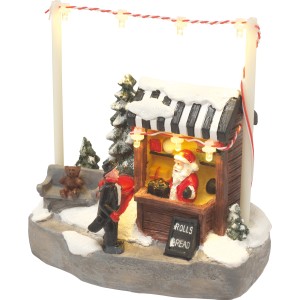 Beleuchtete Tisch-Dekoration Weihnachtsmarkt 2-fach sortiert