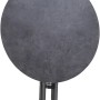 Runder, anthrazitfarbener Siena Garden Klapptisch Sola, Ø 80 cm, ideal für Balkon oder Garten.