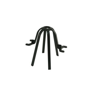 Grauer Marley Laubfangkorb DN 53 für Dachrinnen, verhindert Verstopfungen.