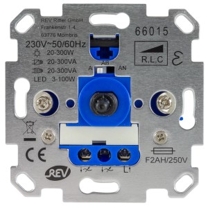 REV Ritter Universal Dimmer UP Weiß, Komplettgerät für Schalter & Taster.