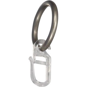 Mydeco Gardinen-Ringe Edelstahl-Optik Ø 3,3 cm für Ø 1,6 cm Gardinenstangen