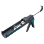 wolfcraft Kartuschenpresse MG 400, grau-türkis, für Silikon, Acryl & Klebstoff. Maurerwerkzeug.