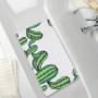 Wenko Wanneneinlage Cactus, 70x40 cm, mit grünem Kaktus-Motiv in weißer Badewanne.
