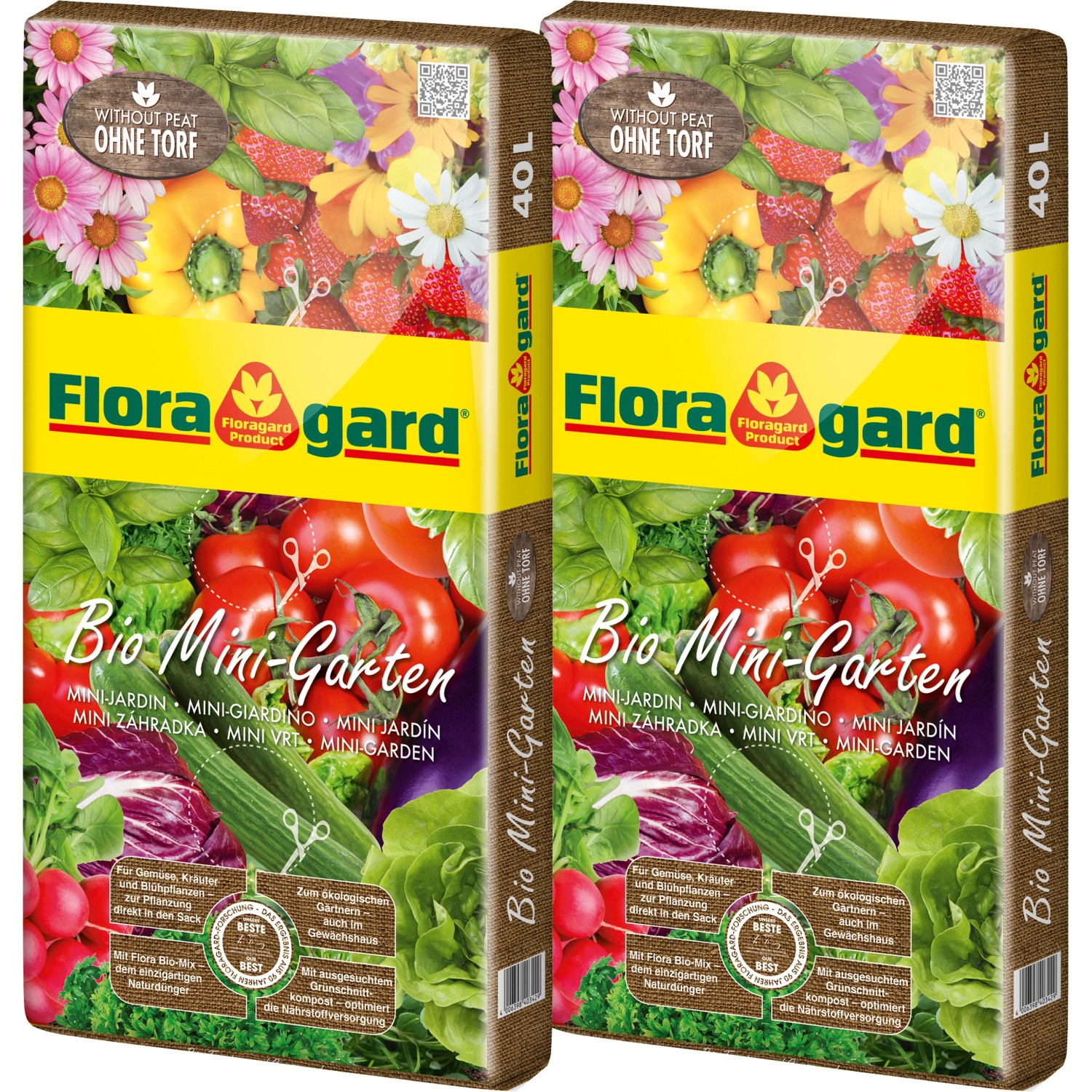 Floragard Bio MiniGarten ohne Torf 2 x 40 l kaufen bei OBI