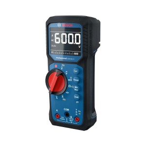 Bosch Professional GDM 600-15 Digital-Multimeter für präzise Messungen in Blau/Schwarz.