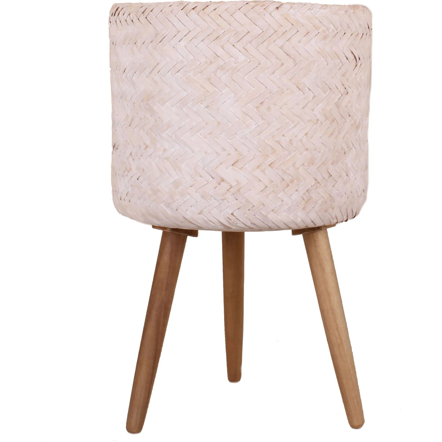 Pflanztopf aus Bambus mit FSC-Holzfen  30 cm x 25 cm/48 cm Wei kaufen  bei OBI