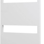Weißer Schulte Design-Heizkörper Turin mit Anschluss unten, 114x60cm, 449W.