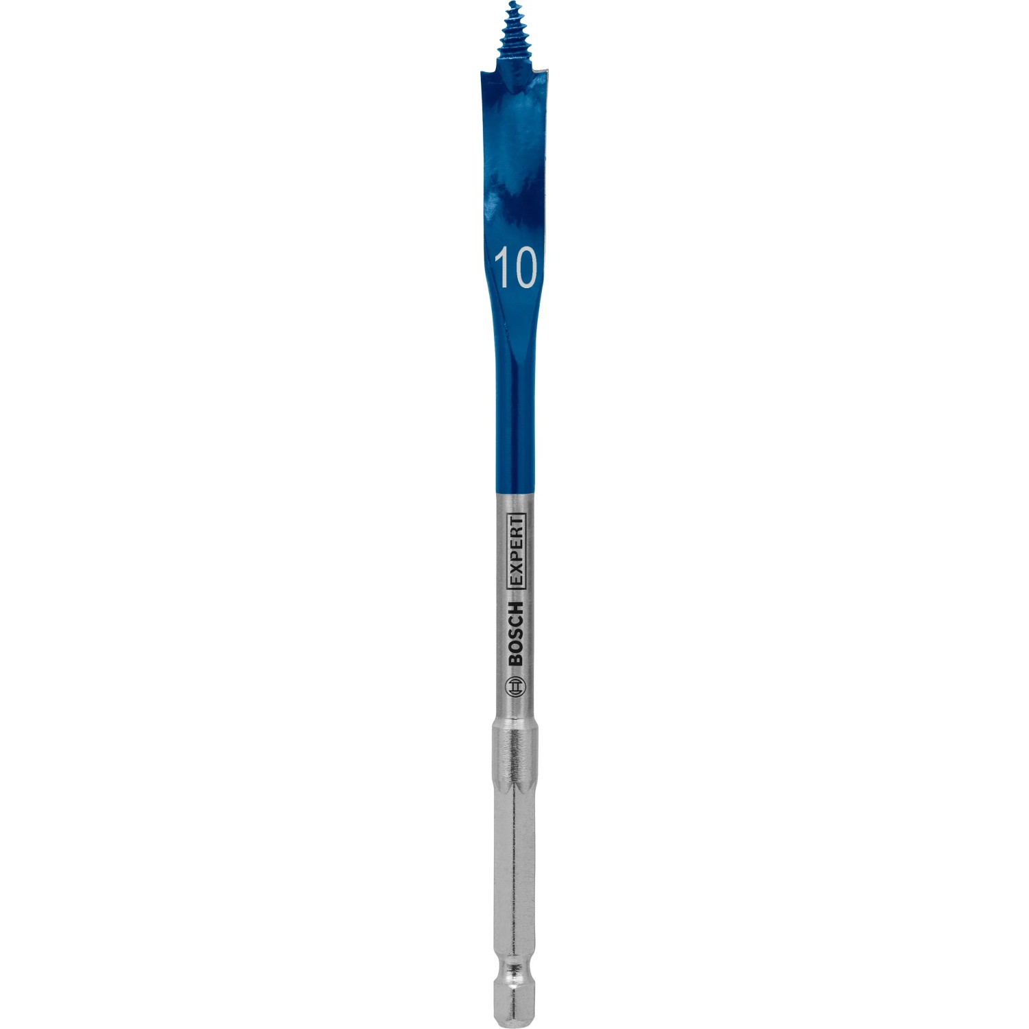 Bosch Expert Selfcut Flachfräsbohrer, 10 mm Durchmesser, für schnelles Bohren in Holz.