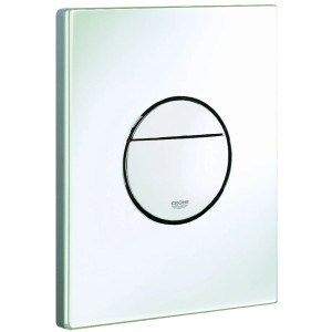 Grohe QuickFix WC-Betätigung Sail Alpinweiß, Drückerplatte aus ABS mit 2-Mengen-Funktion.