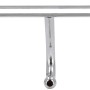 Siro Hakenleiste mit 5 Haken, Chrom glänzend, 350 mm Länge.