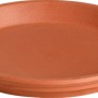 Runder Deroma Untersetzer aus Terrakotta, Ø 15 cm, für Pflanzgefäße im Innen- und Außenbereich.