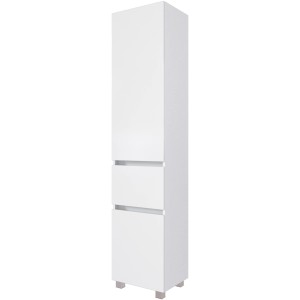 Weißer Held Möbel Bad-Hochschrank Verona (40 cm) mit Schublade und Stauraum.