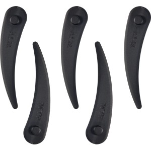 LUX Ersatzmesser T 082 für Bosch Akkutrimmer, 5 Stück. Zubehör für Rasentrimmer.