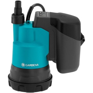 Gardena Akku-Klarwasser-Tauchpumpe 2000/2 18V P4A Ready-To-Use-Set, blau/schwarz