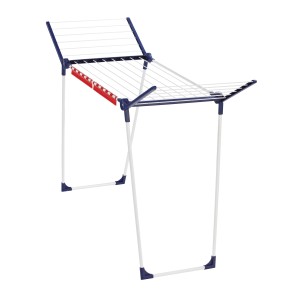 Leifheit Wäscheständer Pegasus 150 Solid Slim, schmaler Flügelwäscheständer mit 15m Trockenlänge.