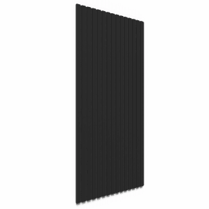 Schwarzes Akustikpaneel (2 Stk.) mit Filz, 60x120cm, zur Wand- und Deckenverkleidung.
