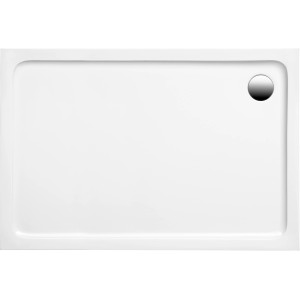 Ottofond Duschwanne Extraflach Aruba Rechteck 120 cm x 80 cm Weiß
