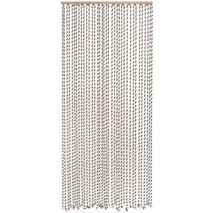 Dekorativer Türvorhang Seil, 90x200 cm, aus Baumwollsträngen als Raumteiler.