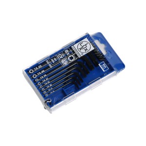 LUX Stiftschlüssel-Box, 8-teilig für TX-Schrauben in Kunststoffbox.