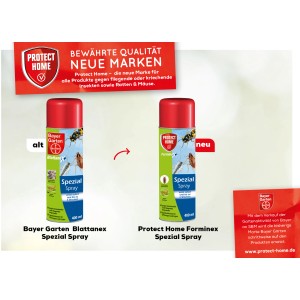 Protect Home FormineX Spezialspray gegen Ungeziefer, 400ml Dose. Vorher/Nachher Vergleich.