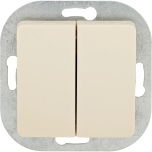 OBI Serienschalter Uranus, cremeweiß, für die Unterputzmontage.