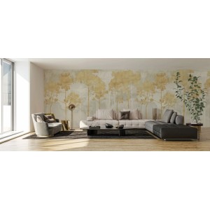 Komar Vliestapete Golden Pines 400 cm x 250 cm