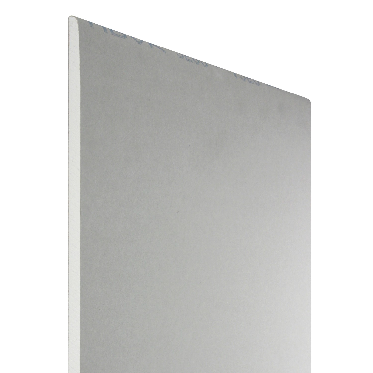Gipskartonplatte, 12,5x600x2000 mm, für den Innenausbau. Robuste Bauplatte mit Kartonage-Bezug.