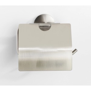 Wenko Toilettenpapierhalter Cuba mit Deckel aus Zinkdruckguss, mattiert.