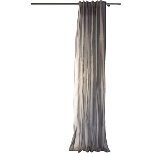 Mydeco Schlaufenschal Soft Taupe, halbtransparent, für Fenstervorhänge.
