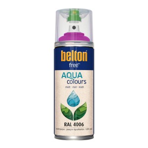 Belton Free AQUAcolours Buntlack RAL 4006 Verkehrspurpur matt, 400ml Dose.