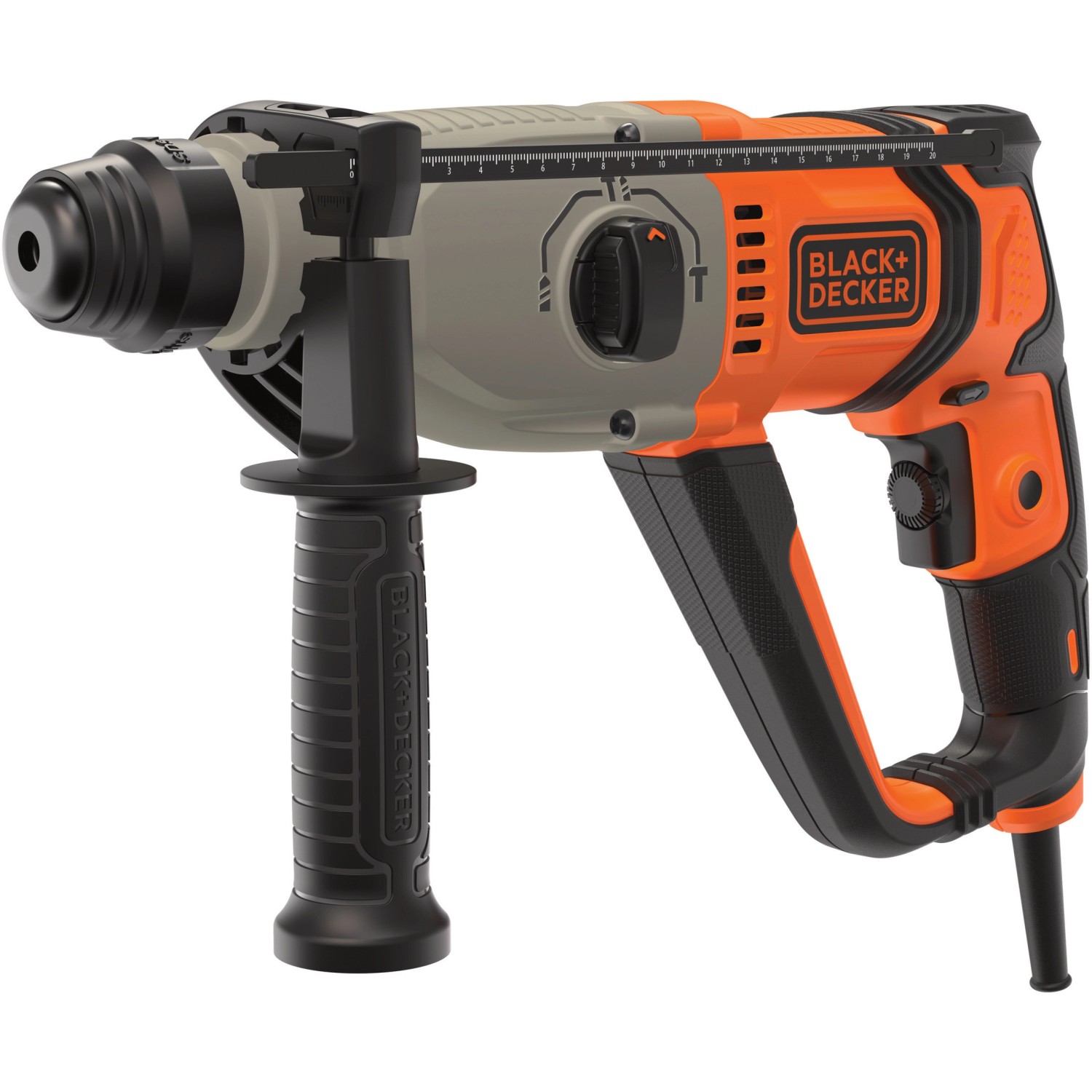 BLACK+DECKER SDS+ Bohrhammer 1250W - 3,5J Schlagkraft Mit Zubehör