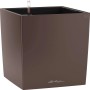 Lechuza Cube Premium Pflanzkübel, 30 cm, Espresso metallic, mit Bewässerungssystem.
