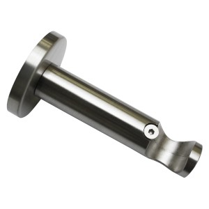 Schöner Wohnen Wandhalter Leon für Gardinenstange, Edelstahl-Optik, Ø 20 mm.