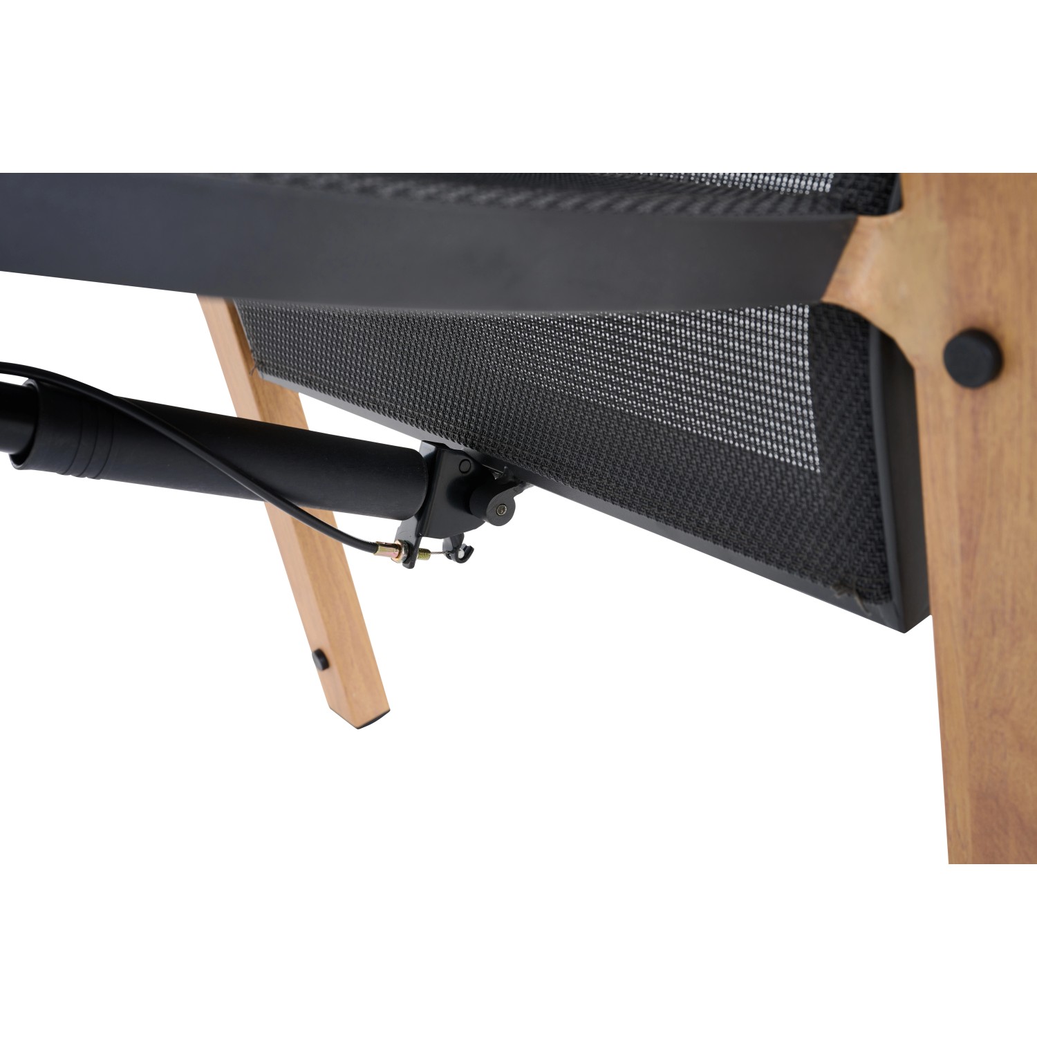 Detailansicht: Siena Garden Dining Sessel Move Catania mit verstellbarer Rückenlehne und Teakholz-Optik.