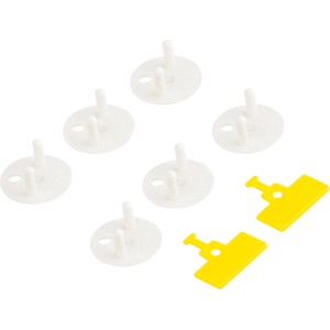 Steckdosensicherung 6er Set mit Entrieglern, Kindersicherung für Steckdosen.