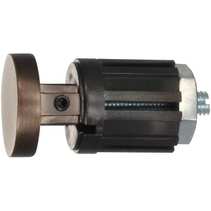 Mydeco Gardinenstangen-Endstück Match, bronziert, Ø 2,5 cm. Zubehör für Stilgarnituren.