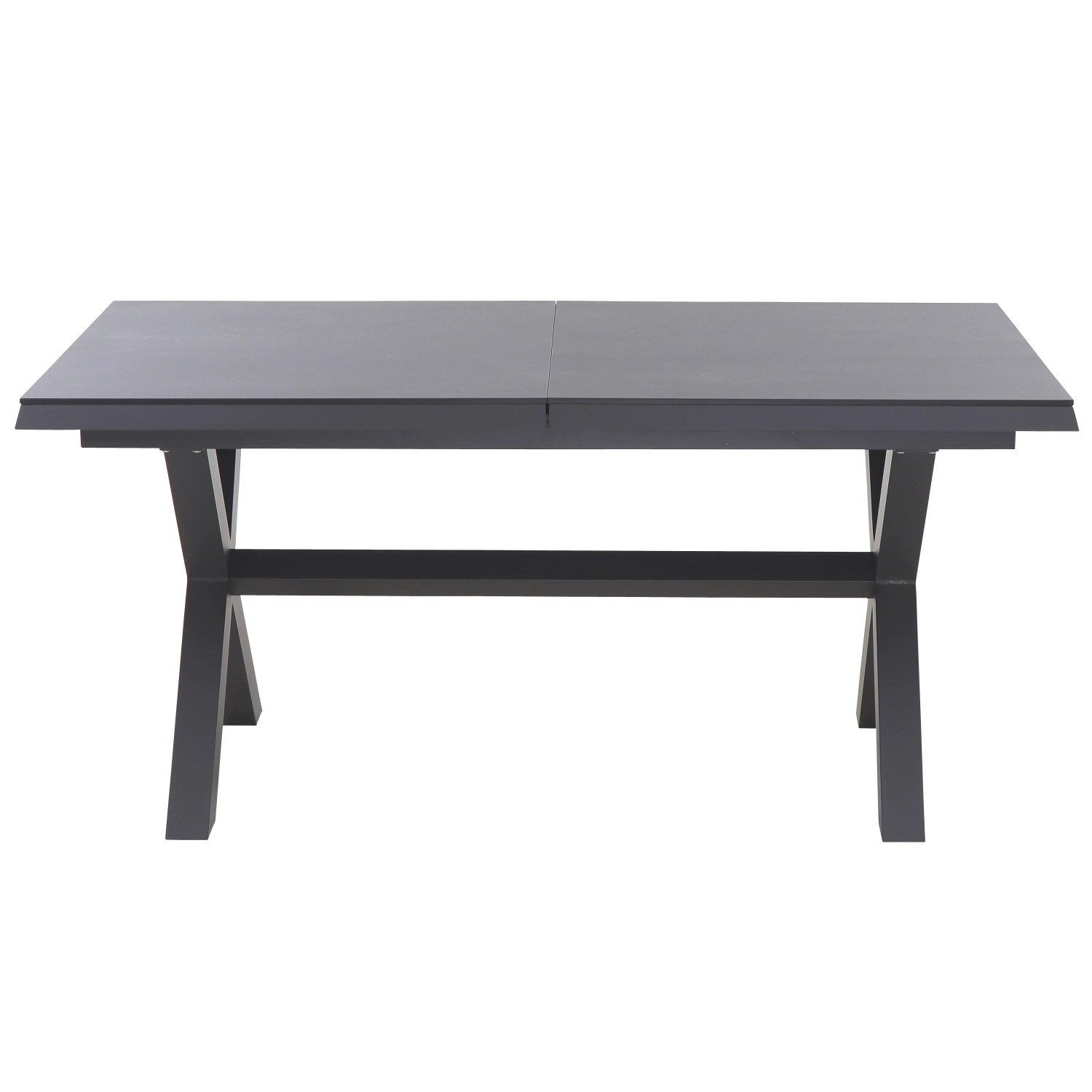 Ausziehbarer Siena Garden Gartentisch Ferrostone, 100x260 cm, mit Aluminiumgestell.