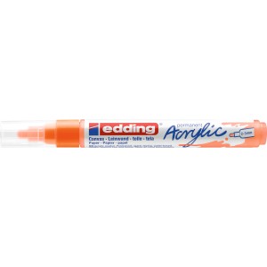 Edding 5100 Acrylmarker in Neonorange mit mittlerer Rundspitze.