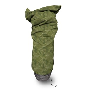 Grüne Capi Pflanzenabdeckung Klein (75x150cm) mit Blattmuster zum Schutz vor Frost.