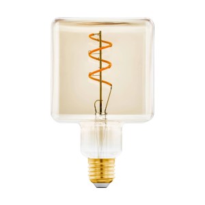 Eglo E27 LED Leuchtmittel, 4 W, mit quadratischer Form und warmweißem Licht.