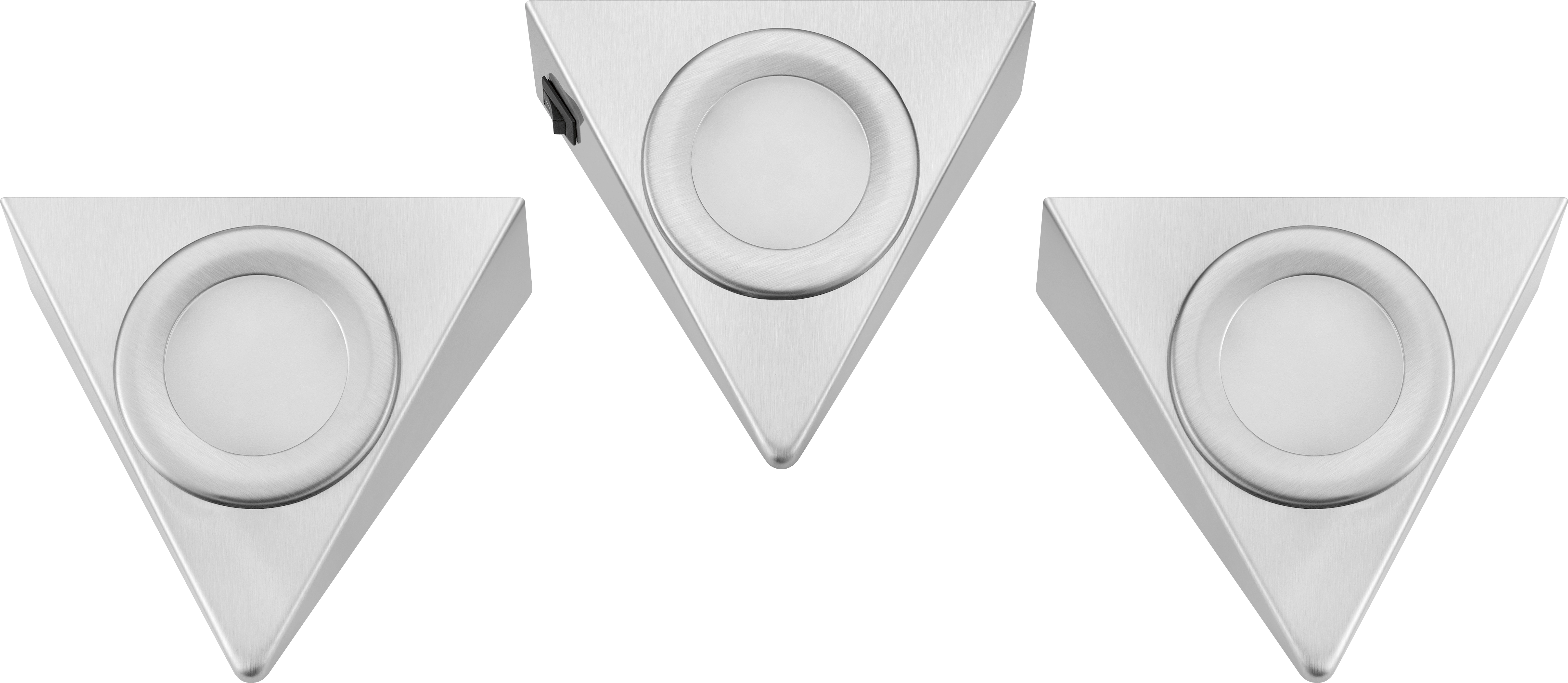 Silber EEK: W 3 LED-Unterbauleuchte OBI G kaufen Dreieck bei 3er-Set