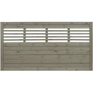 Sichtschutzzaun Element Nicea Grau 90 cm x 180 cm