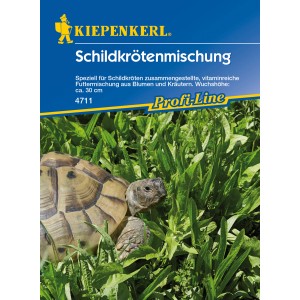 Kiepenkerl Schildkrötenmischung: Futtermischung zur Anzucht mit Schildkröte im Grün.