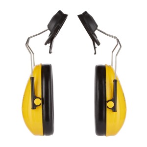 Gelber 3M Peltor Optime Kapselgehörschutz für Schutzhelm, SNR 26dB.