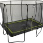 Schwarzes EXIT Silhouette Gartentrampolin 244x366cm mit Sicherheitsnetz.