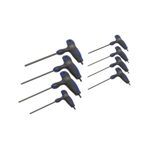 LUX TX-Schlüssel Satz, 8-teilig, mit T-Griff und Größen TX9 bis TX40.