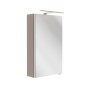 Fackelmann LED-Spiegelschrank SBC, Cubanit Grau, 40x68x15cm. Badmöbel mit Beleuchtung.