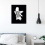 Komar Wandbild Star Wars Stormtrooper, 50x70 cm, gerollt, Schwarz-Weiß-Design.