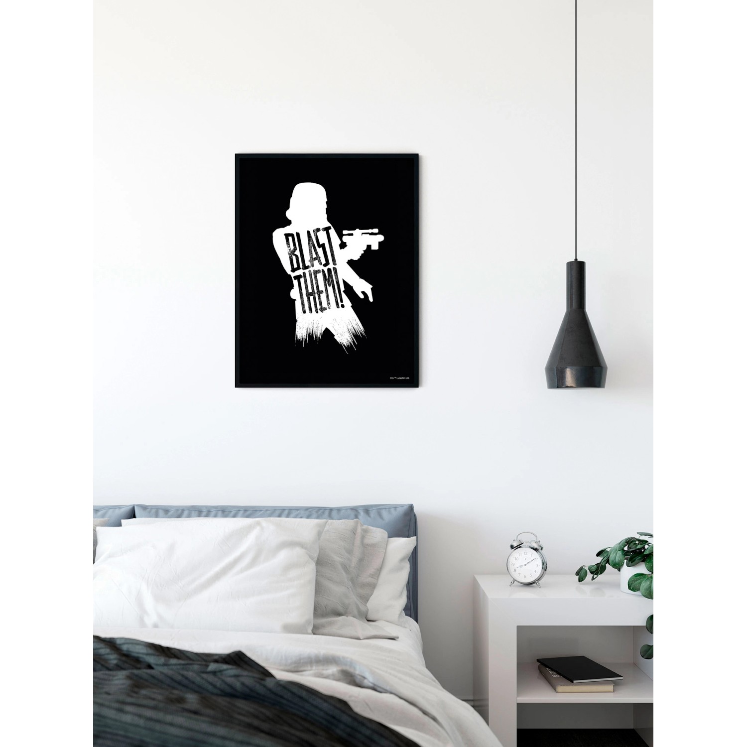 Komar Wandbild Star Wars Stormtrooper, 50x70 cm, gerollt, Schwarz-Weiß-Design.